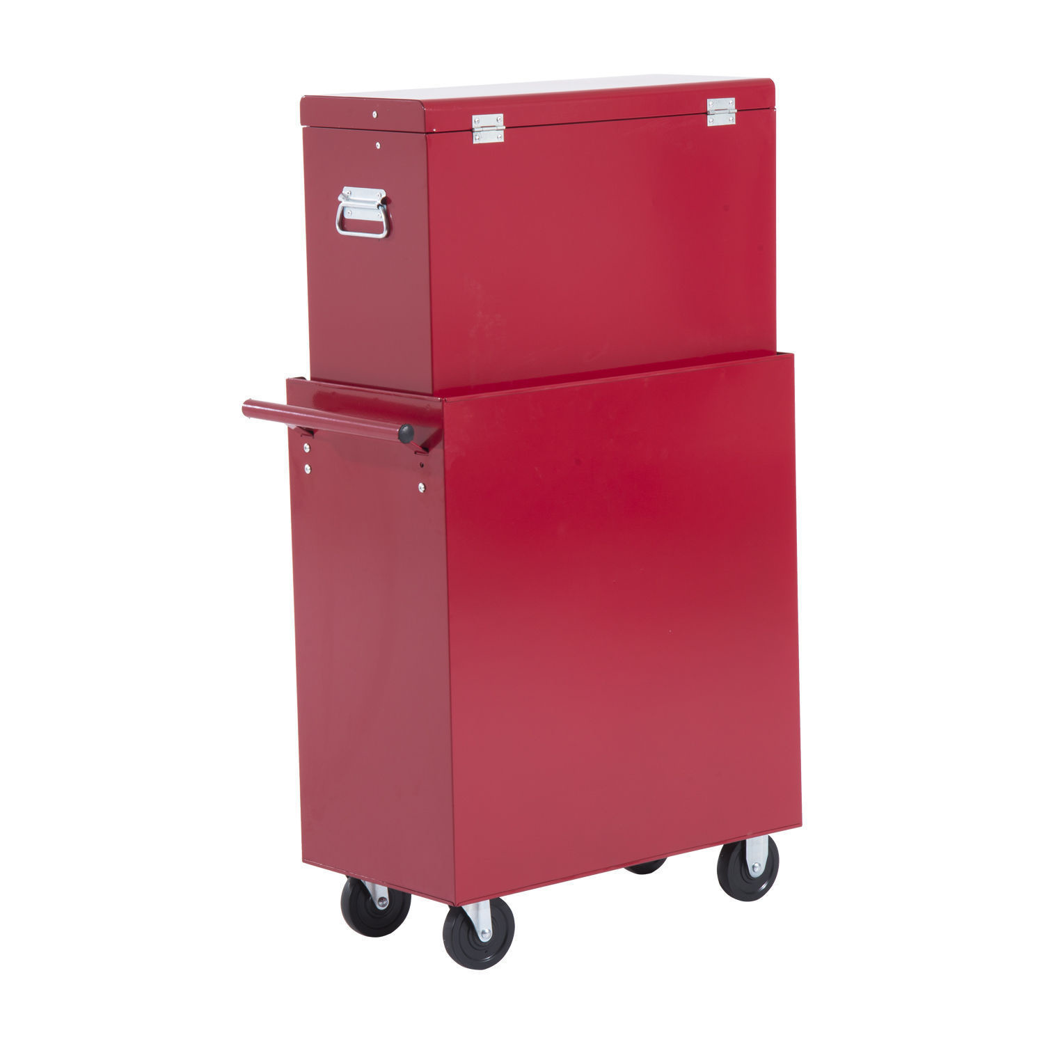 HOMdotCOM Gereedschapswagen met 16 laden afsluitbaar op wielen rood 61,5 x 33 x 113cm