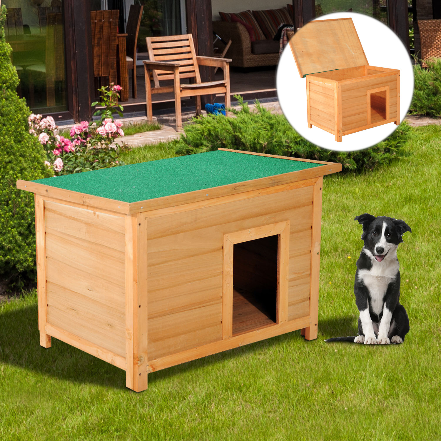Paws Hondenhok hout 85 x 58 x 58cm