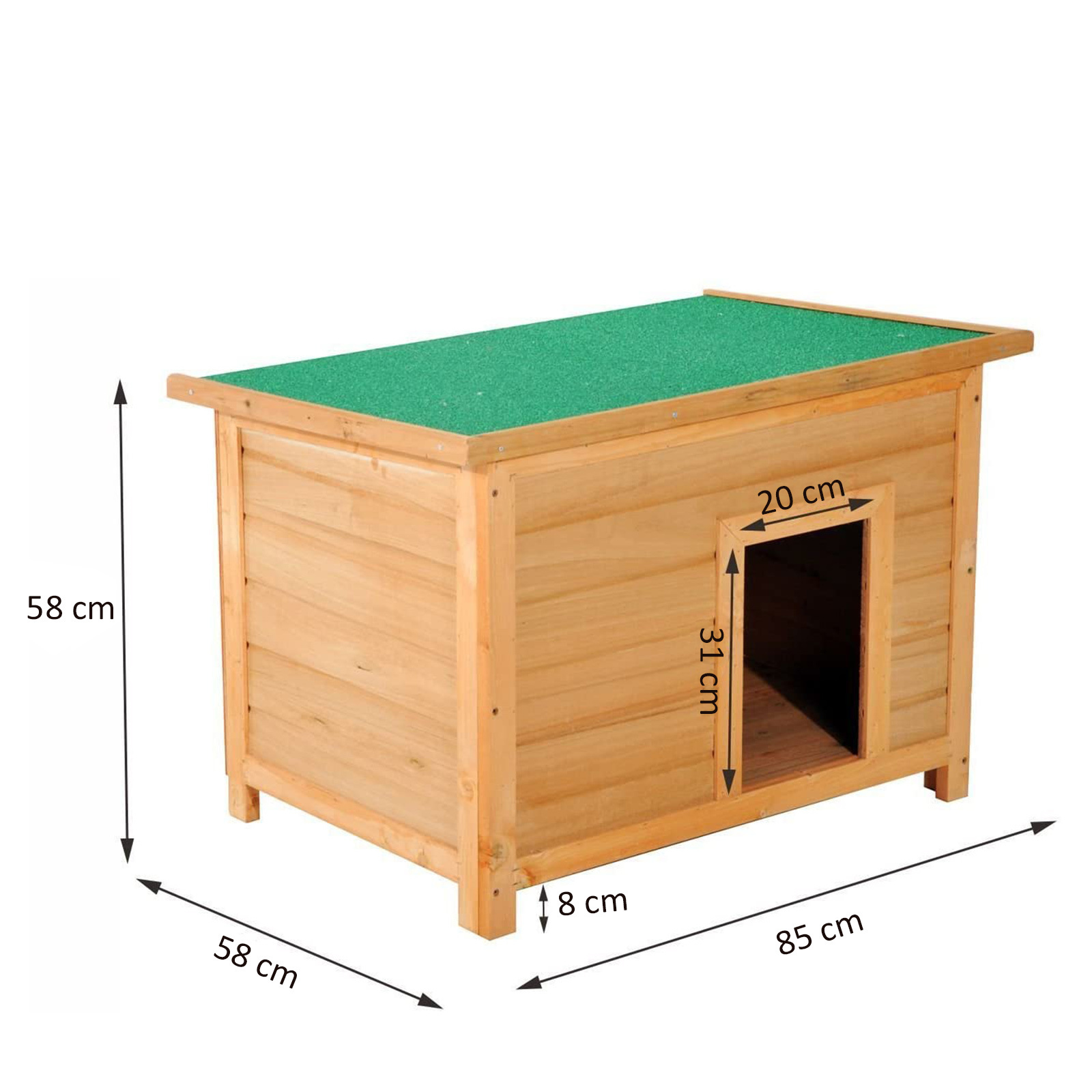 Paws Hondenhok hout 85 x 58 x 58cm