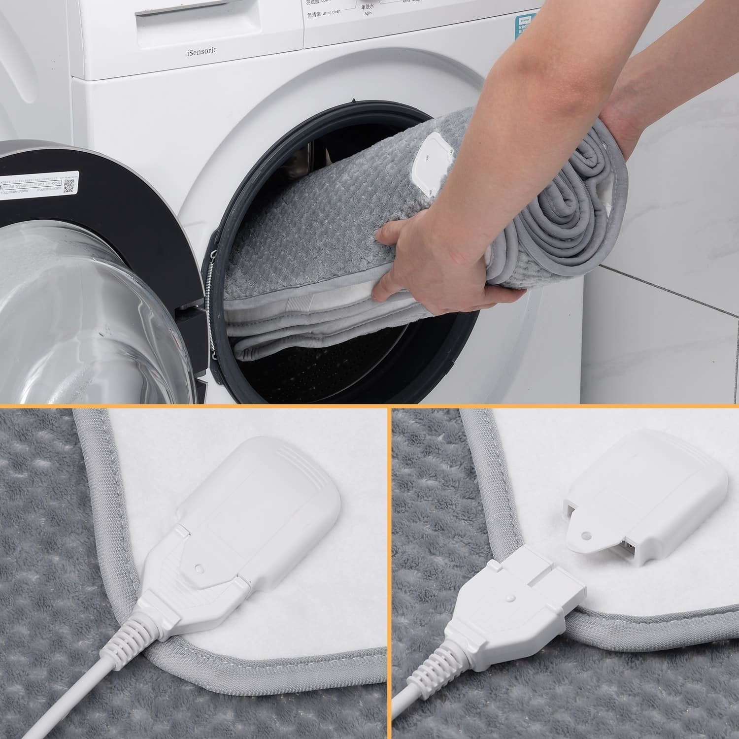 Monzana Elektrisch Onderdeken 3-laags 7 verwarmingsniveaus - 150x80cm