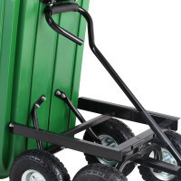 Gardebruk Bolderwagen/ Tuinkar Groen 3.4x1.7x3ft met Kiepfunctie