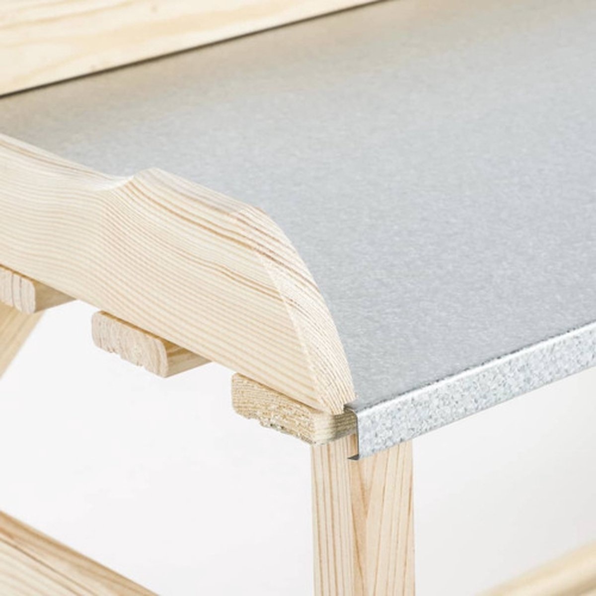 Haushalt Tuinwerktafel - 82 x 38 x 78 cm - Oppottafel - Houtkleur