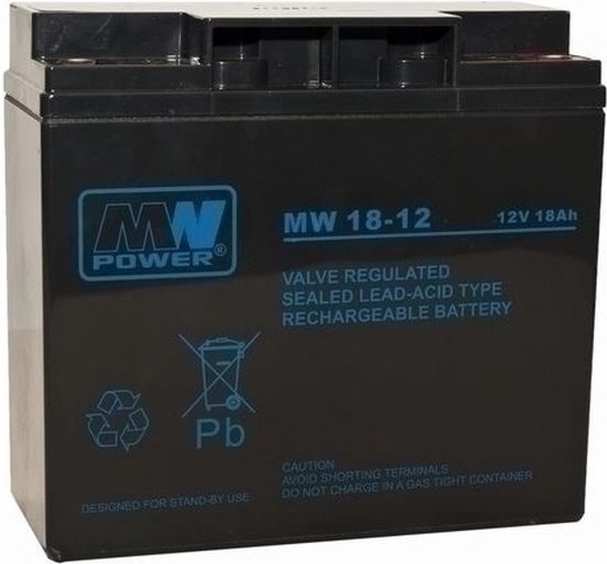 MW Power MW 18-12 UPS-accu Sealed Lead Acid (VRLA) 12 V 18 Ah