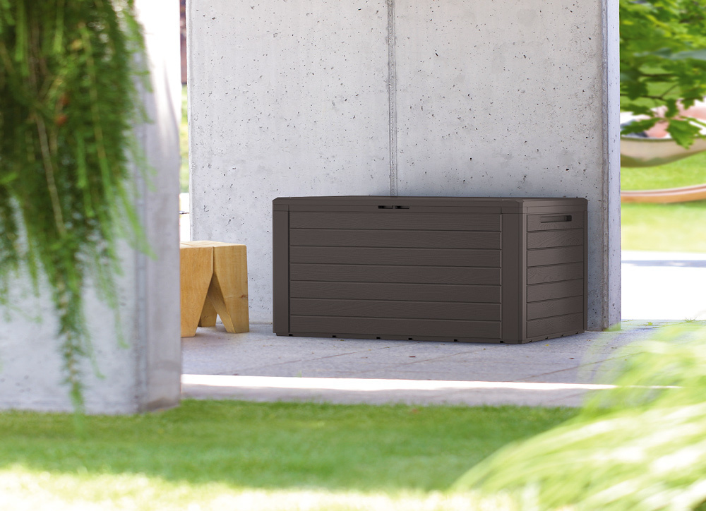 DBA Tuinkist bruin houten-look | 120 x 46 x 57 cm