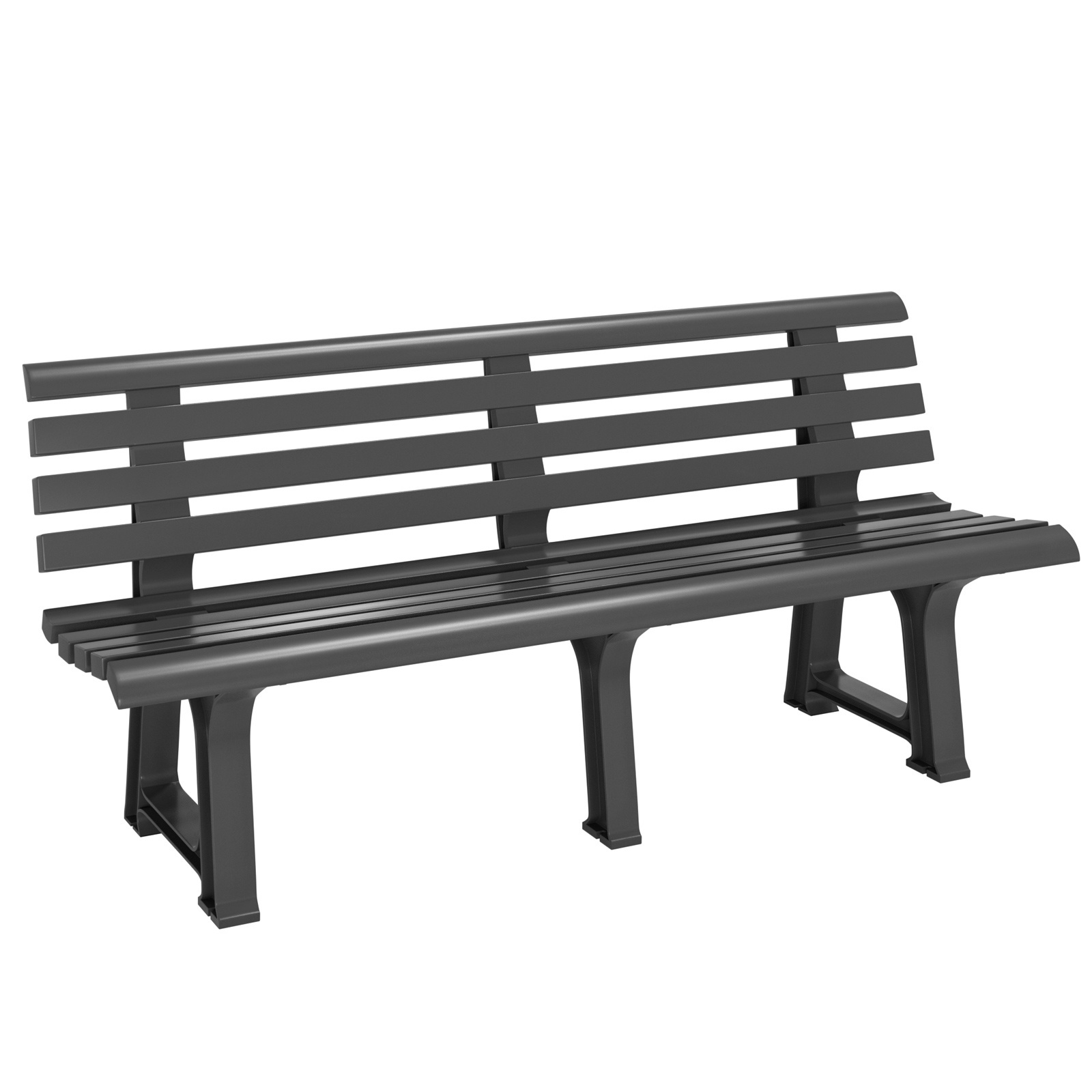 Casaria Tuinbank Orchidea antraciet 145x49x74 cm
