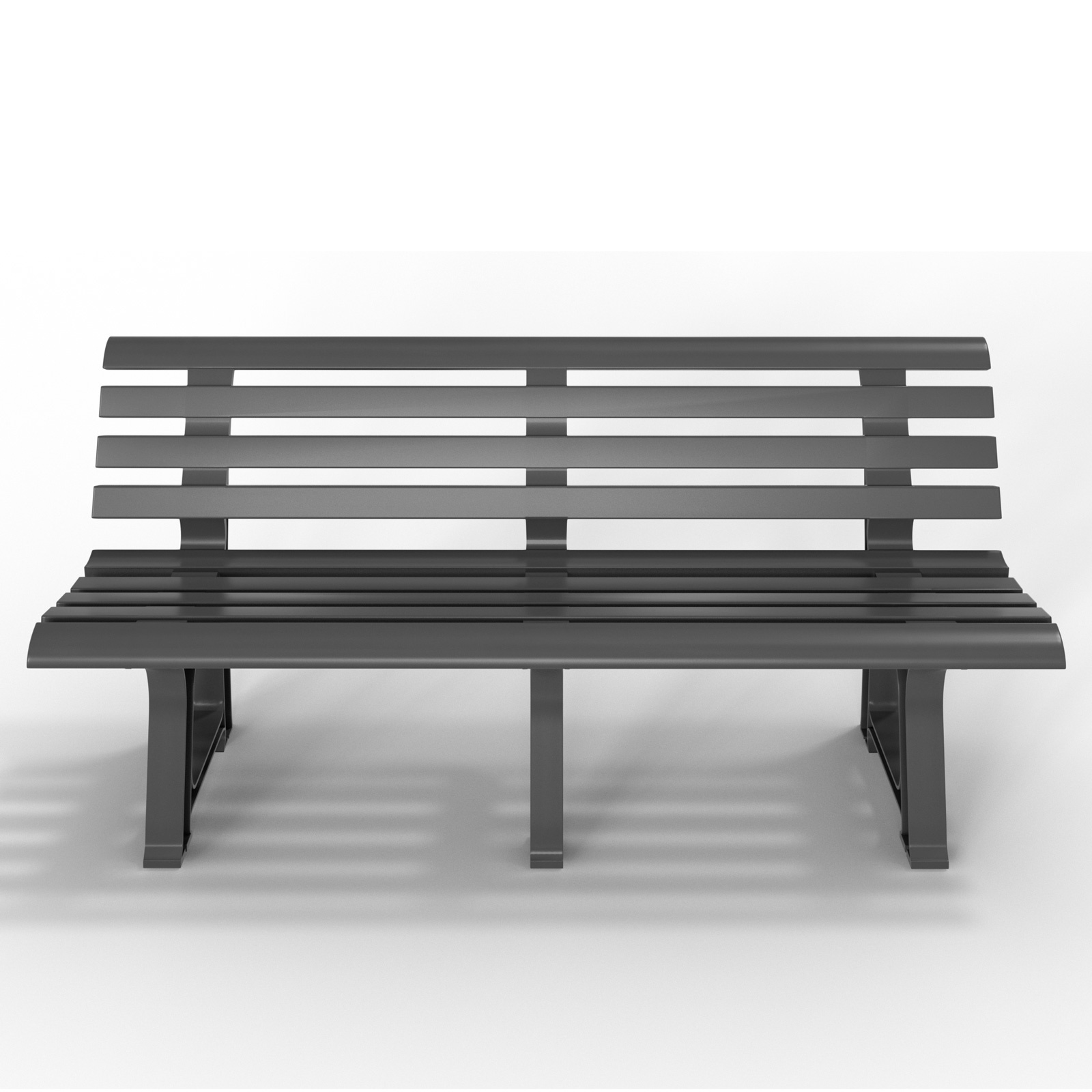Casaria Tuinbank Orchidea antraciet 145x49x74 cm