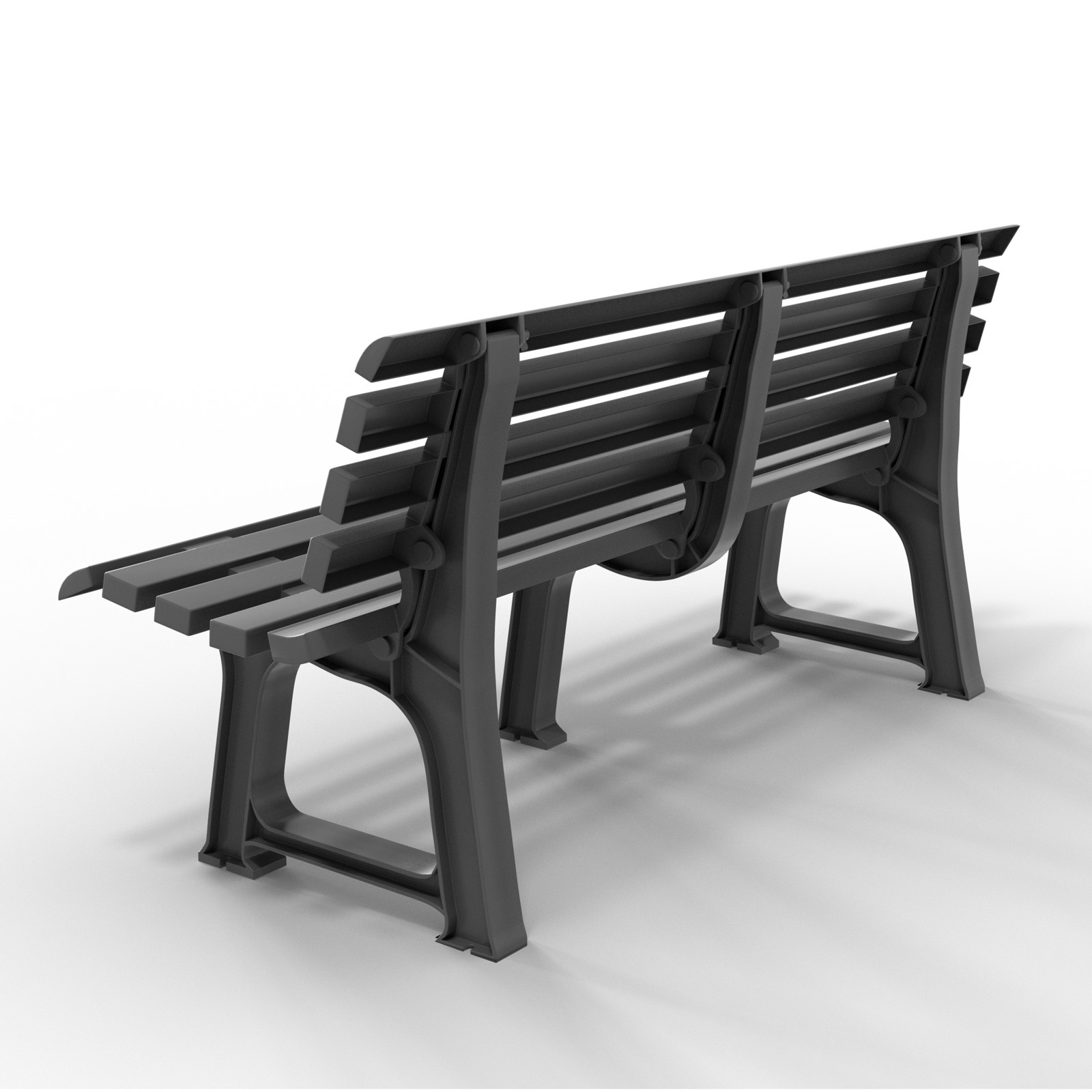 Casaria Tuinbank Orchidea antraciet 145x49x74 cm