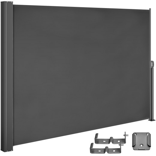 Casaria Uittrekbaar Windscherm - 180 x 300 cm - Antraciet
