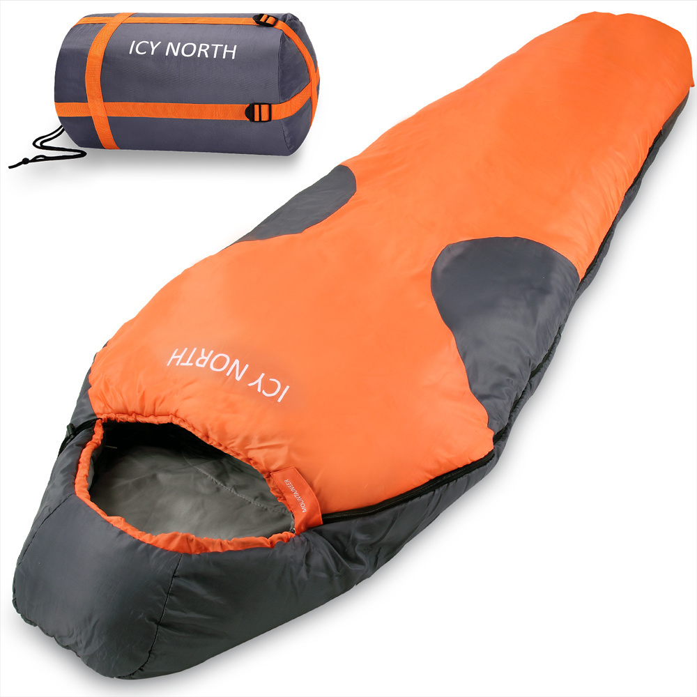 Monzana Slaapzak bergbeklimmer Icy North oranje+antraciet