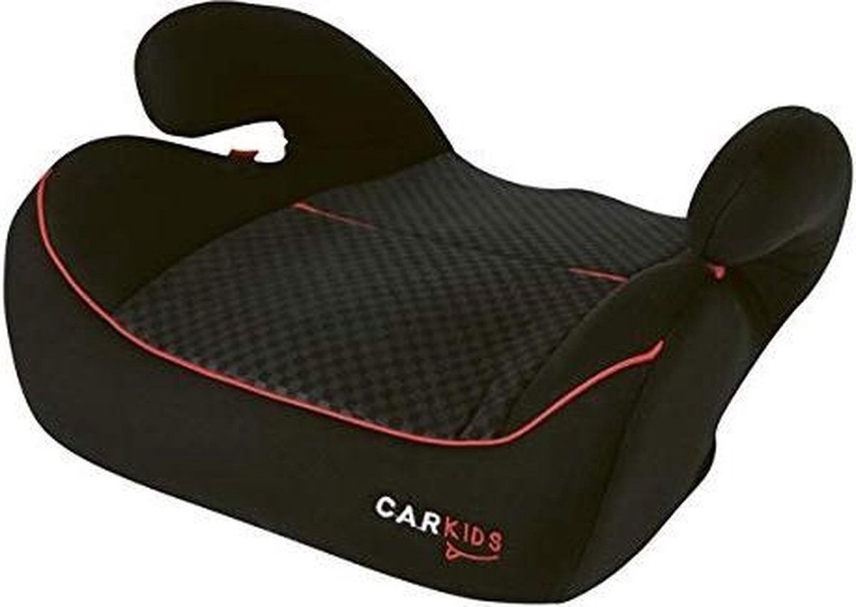 Carkids Kinderzitje - Vanaf 125cm - 22KG/36KG - Isofix - Verwijderbare bekleding - Rood/Zwart