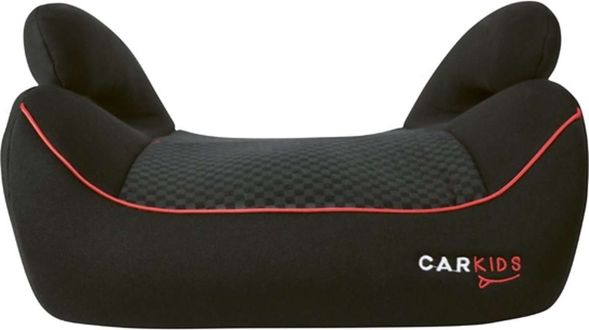 Carkids Kinderzitje - Vanaf 125cm - 22KG/36KG - Isofix - Verwijderbare bekleding - Rood/Zwart