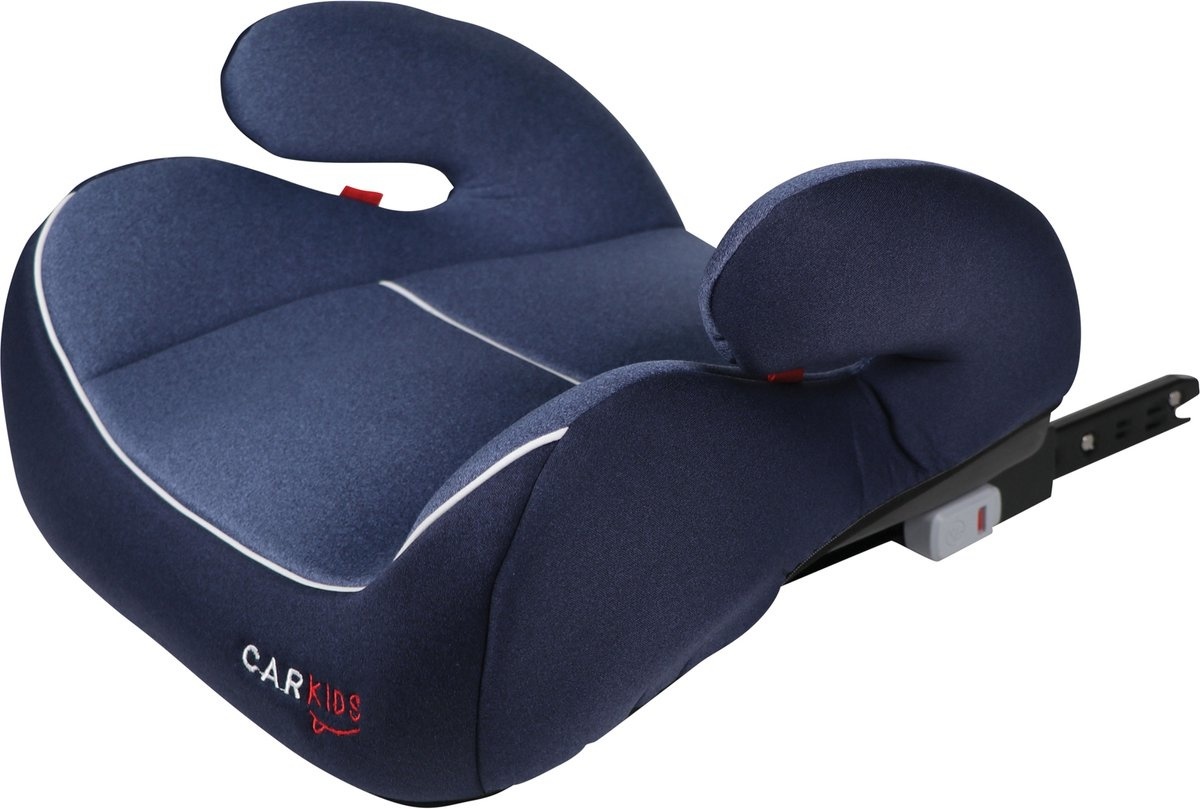 Carkids Kinderzitje - Vanaf 125cm - 22KG/36KG - Isofix - Verwijderbare bekleding - Blauw