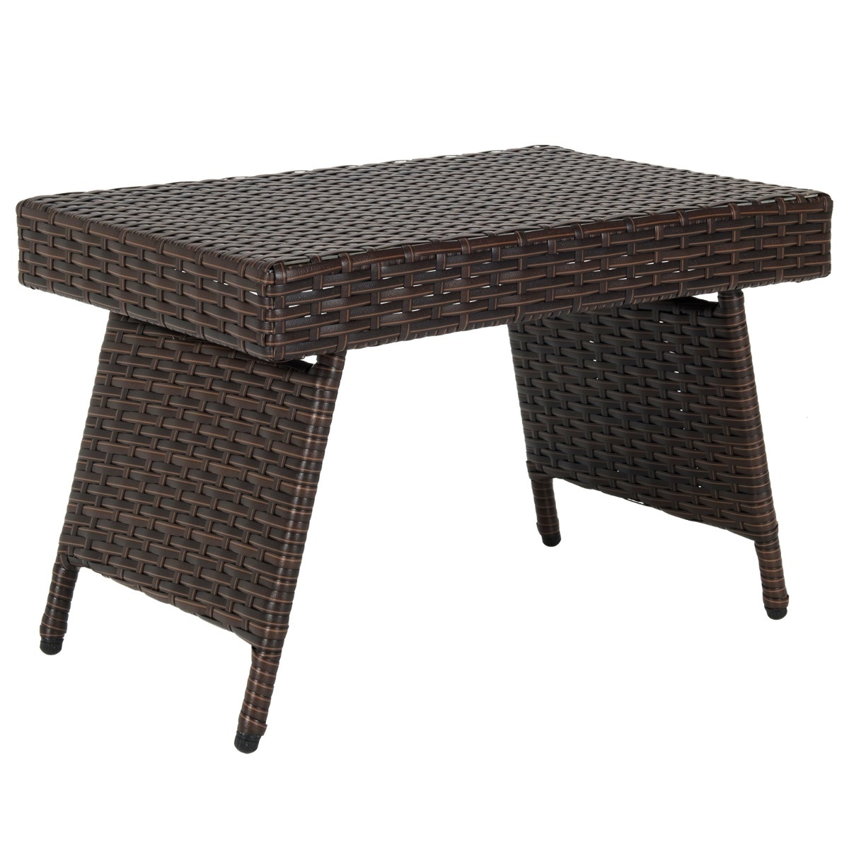 Coast opvouwbare koffietafel voor buiten met PVC blad 60 x 40 x 40 cm Bruin