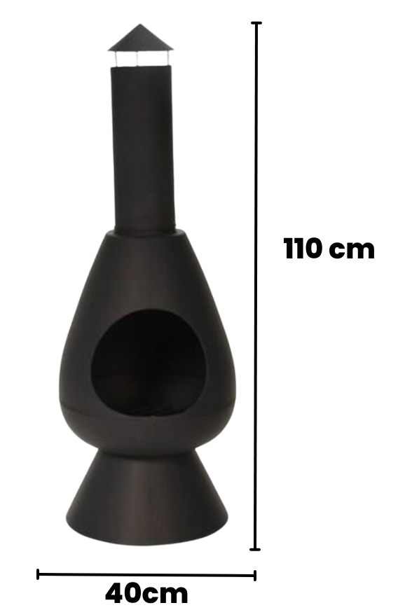 Ambiance Tuinhaard - Ø40 x 110 cm - Zwart