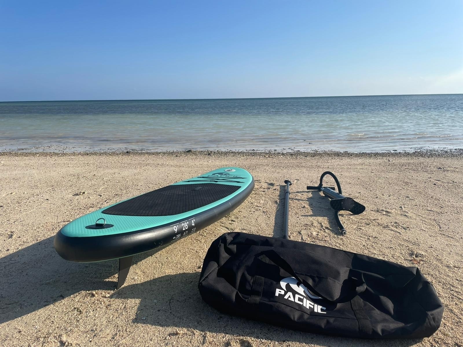 Pacific Special Edition Sup Board met GRATIS Waterproof Telefoonhoesje - Extra Stevig - 285 cm - Groen - Tot 100 kg