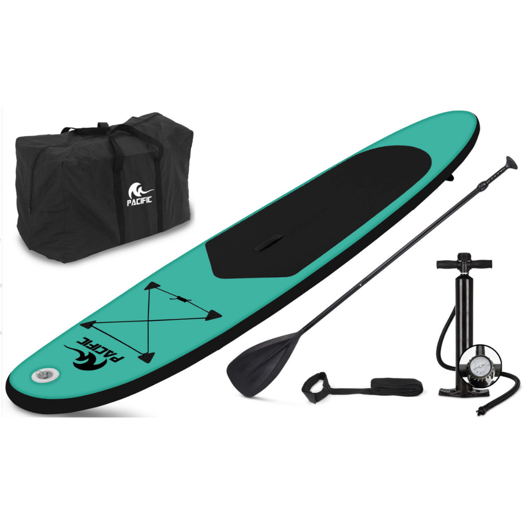 Pacific Special Edition Sup Board met GRATIS Waterproof Telefoonhoesje - Extra Stevig - 285 cm - Groen - Tot 100 kg