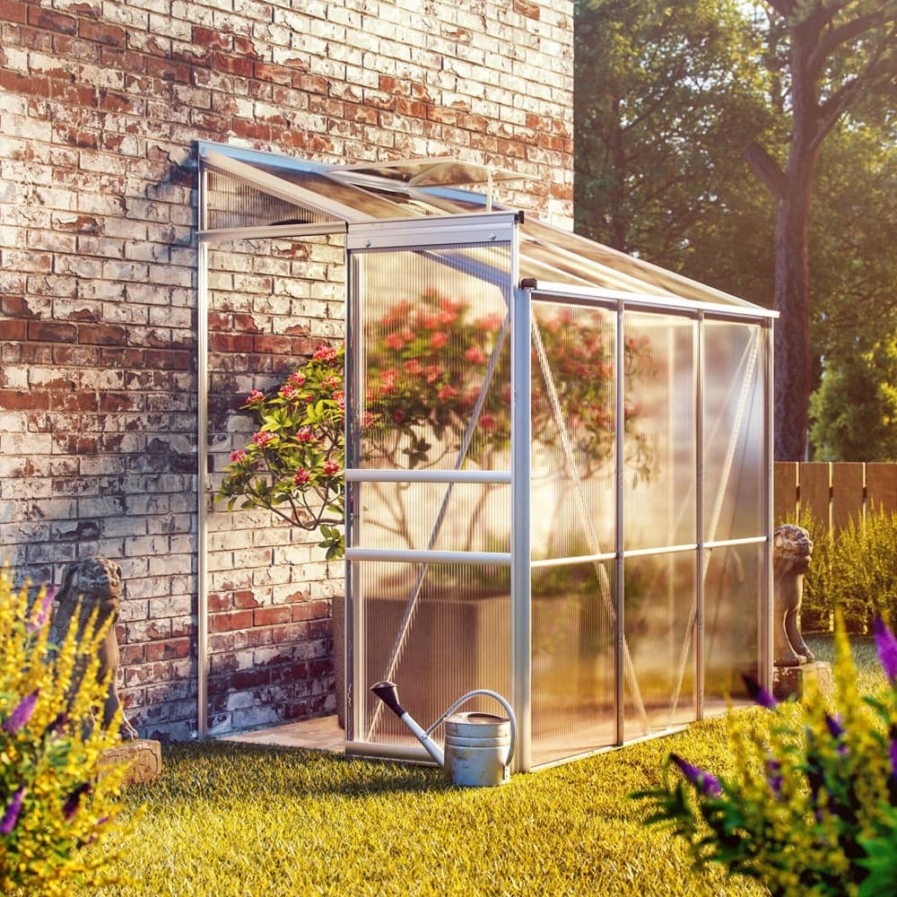 Gardebruk Aluminium zij serre 192x127x202cm met venster