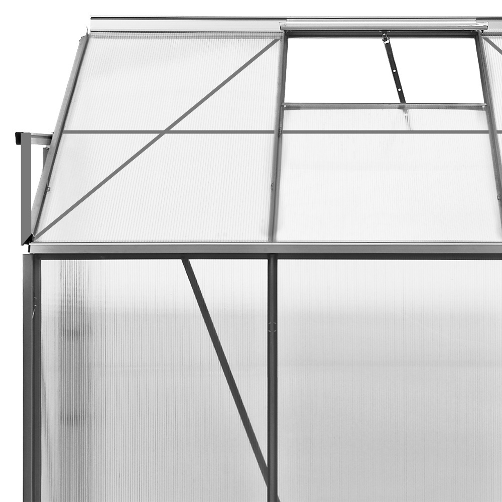 Gardebruk Aluminium zij serre 192x127x202cm met venster