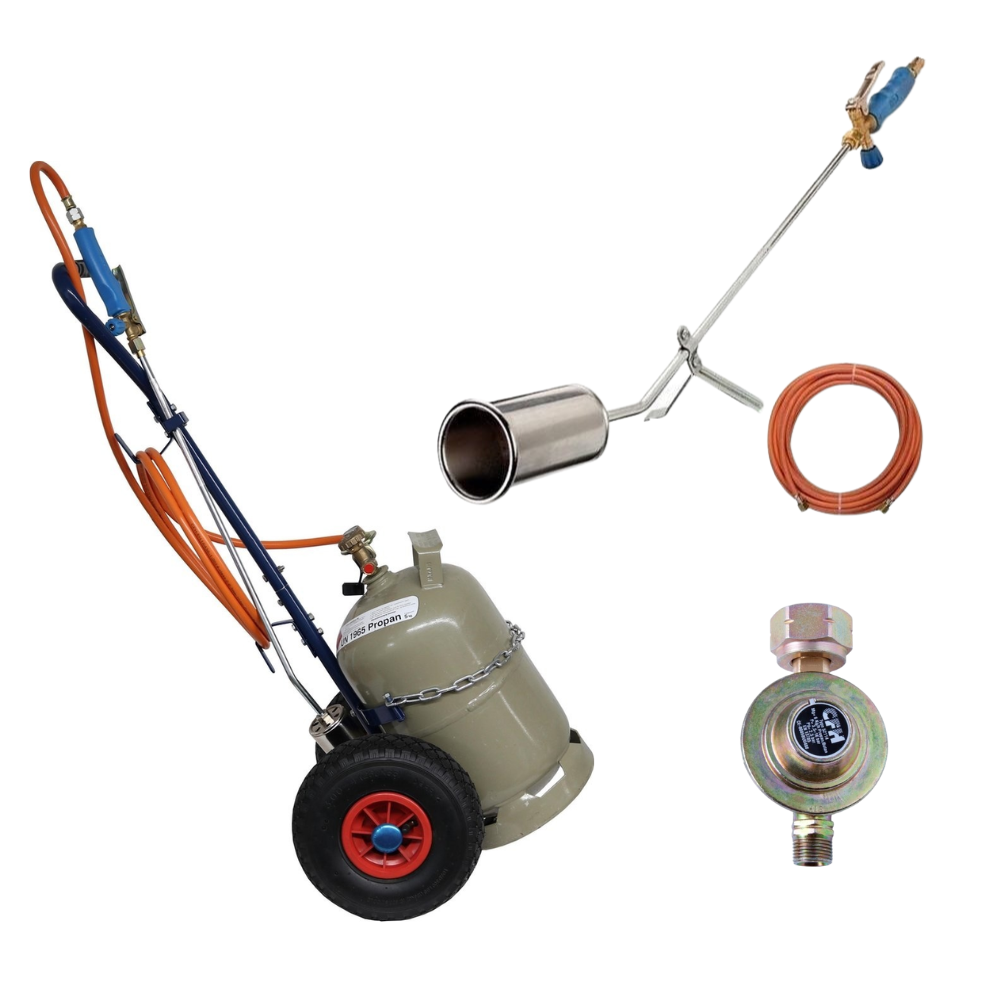 CFH Complete set ST1000 onkruidbrander + DR114 regelaar + GT89 trolley