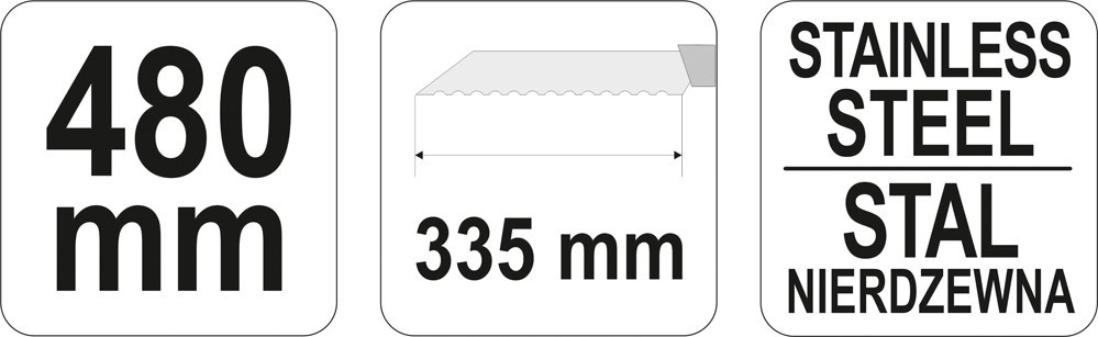 YATO Mes voor minerale wol - 480 mm