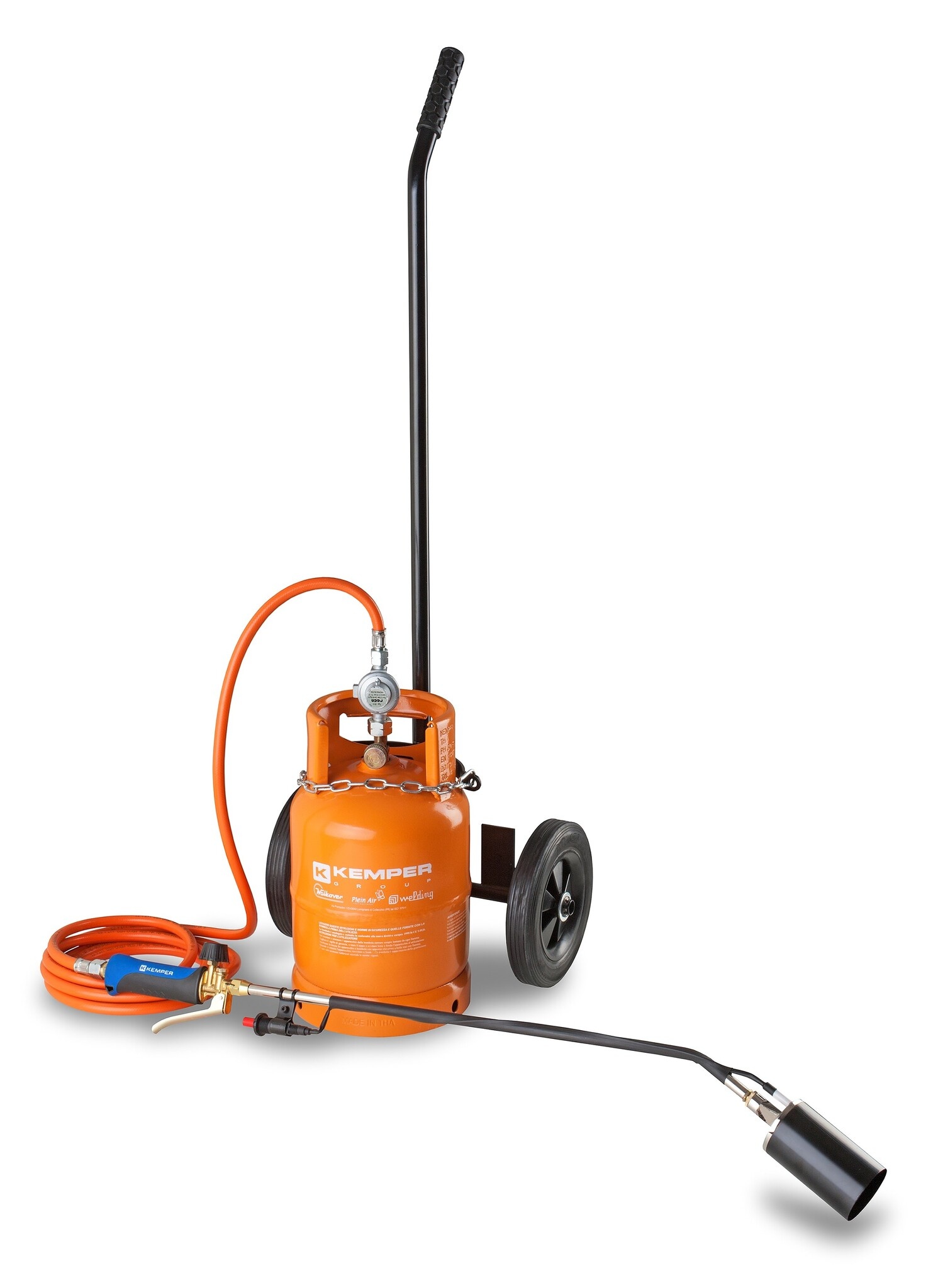 Kemper Complete set - Gasbrander met Trolley en drukregelaar