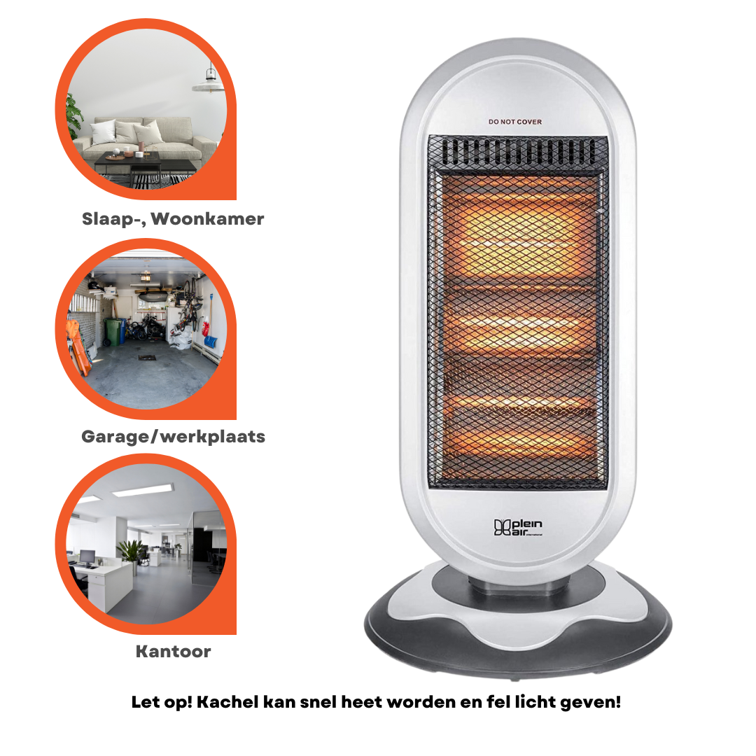 Plein Air Infraroodkachel Heater ALN-1200 - 3 Warmtestanden - 1200W - Draaifunctie