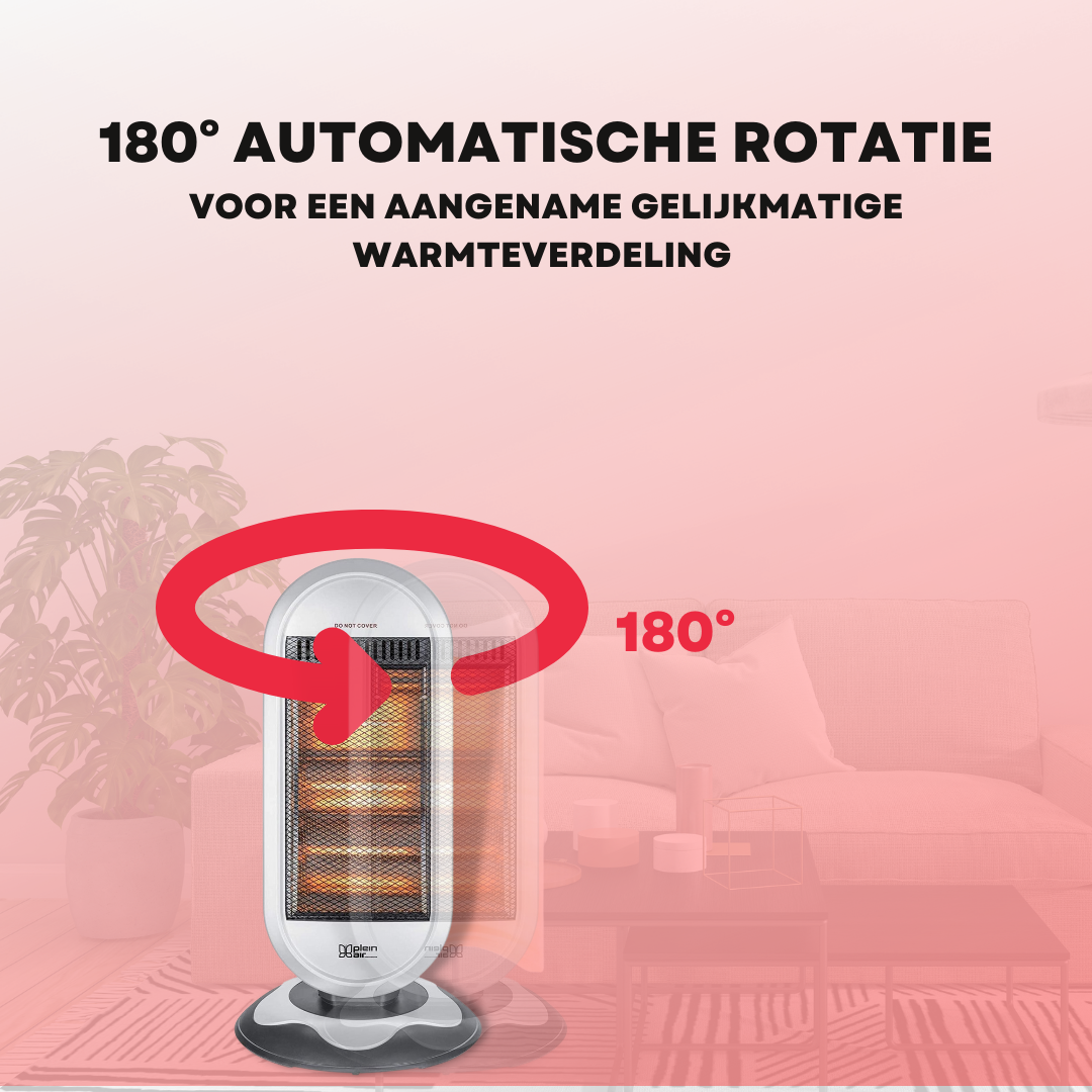 Plein Air Infraroodkachel Heater ALN-1200 - 3 Warmtestanden - 1200W - Draaifunctie