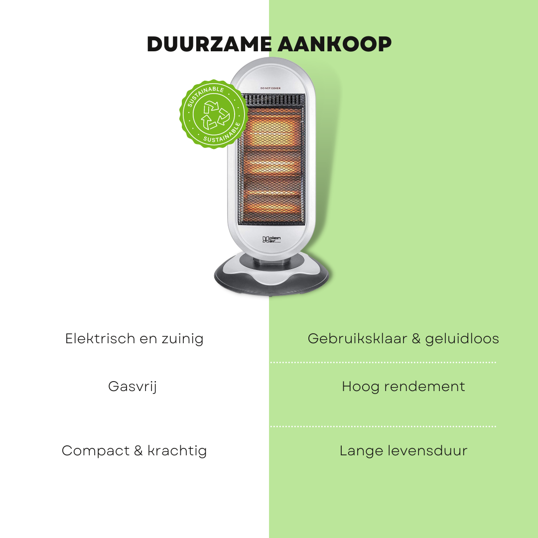 Plein Air Infraroodkachel Heater ALN-1200 - 3 Warmtestanden - 1200W - Draaifunctie