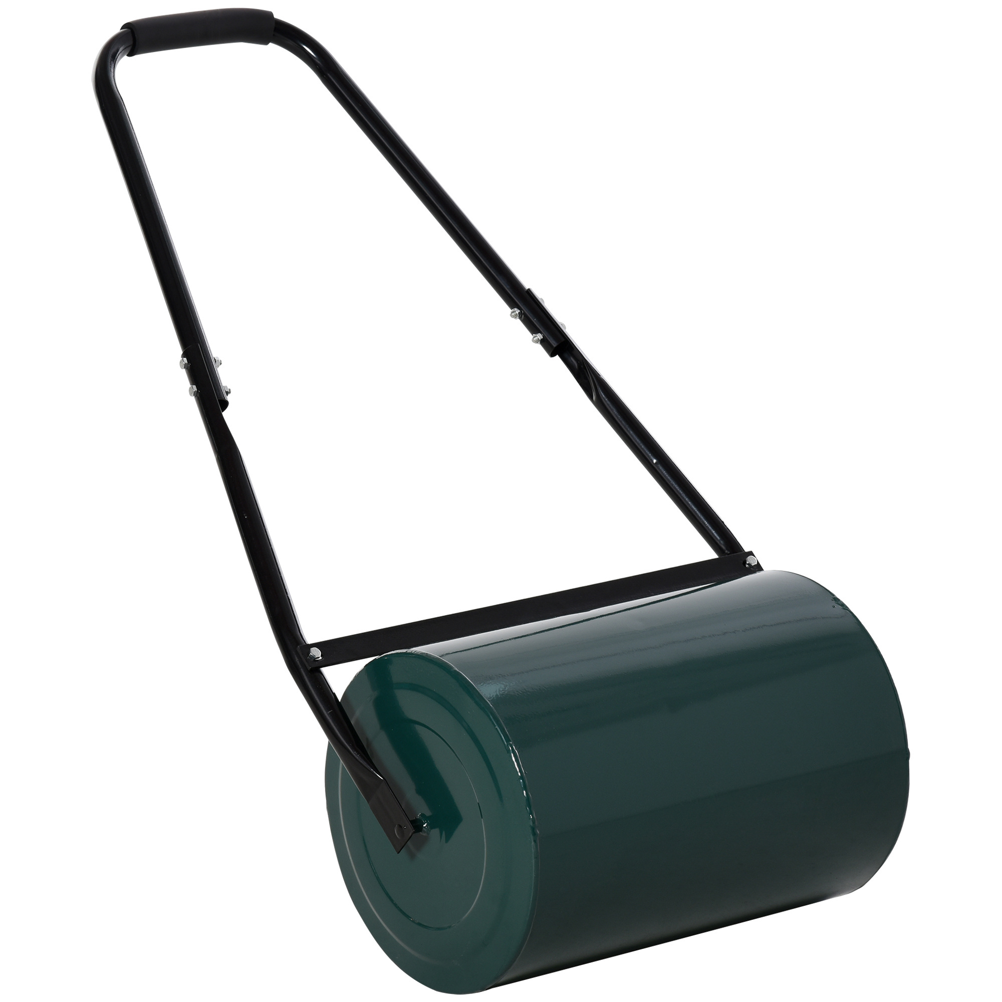 Sunny Tuinwals - Grasrol - 40cm werkbreedte - 30 Liter vulling - Metaal - Groen
