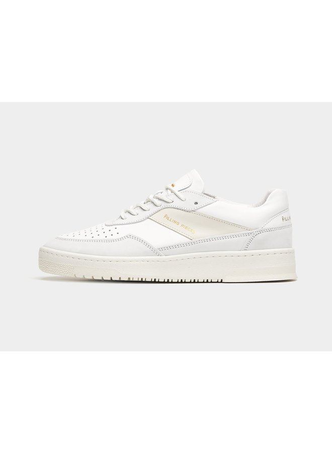Filling Pieces Low Top Ripple Nappa All White Heren Sneakers - Schoenen.nl