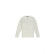 04651 04651/ A TRIP IN A BAG HANDKNIT CREWNECK PULLOVER WHITE 04651 04651/ A TRIP IN A BAG HANDKNIT CREWNECK PULLOVER WHITE