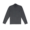 04651/ A TRIP IN A BAG MERINO MOCK CREWNECK PULLOVER GRIJS 04651/ A TRIP IN A BAG MERINO MOCK CREWNECK PULLOVER GRIJS