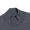 04651/ A TRIP IN A BAG MERINO MOCK CREWNECK PULLOVER GRIJS 04651/ A TRIP IN A BAG MERINO MOCK CREWNECK PULLOVER GRIJS