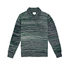 NORSE PROJECTS VESTER MOULINE POLO PULLOVER GROEN NORSE PROJECTS VESTER MOULINE POLO PULLOVER GROEN