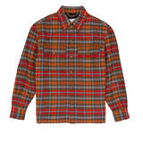 DROLE DE MONSIEUR POLAIRE CARREAUX SHIRT ORANJE