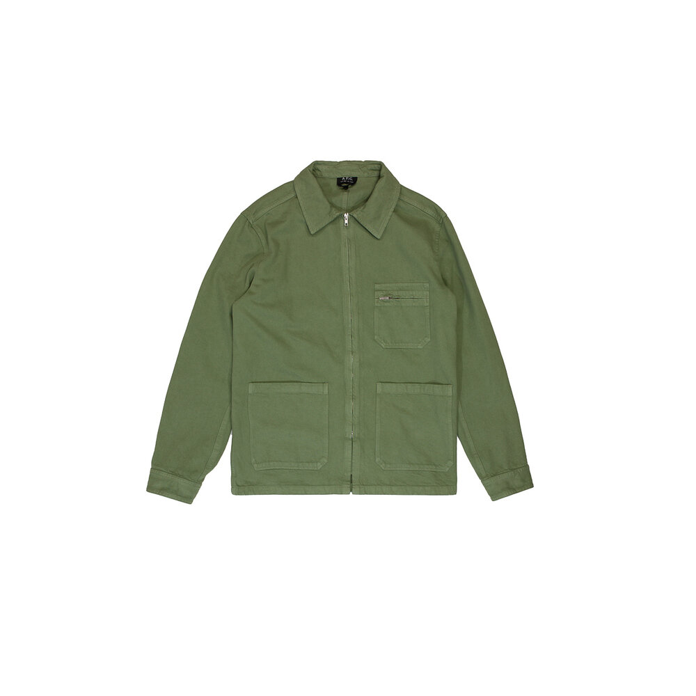 PARIS BLOUSON CONNOR OVERSHIRT KHAKI GROEN Vic