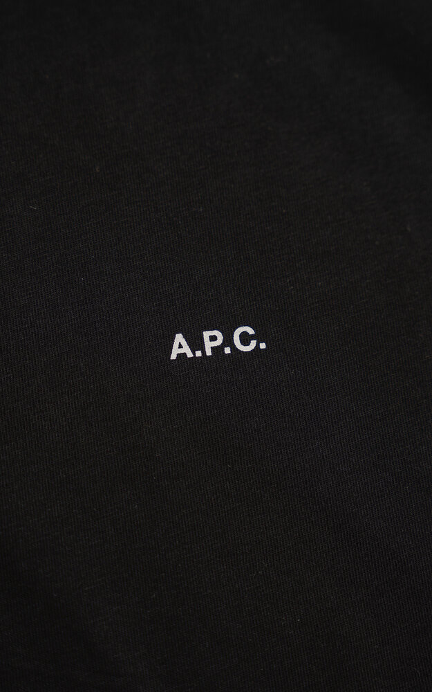 A.P.C. PARIS KYLE T-SHIRT ZWART A.P.C. PARIS KYLE T-SHIRT ZWART