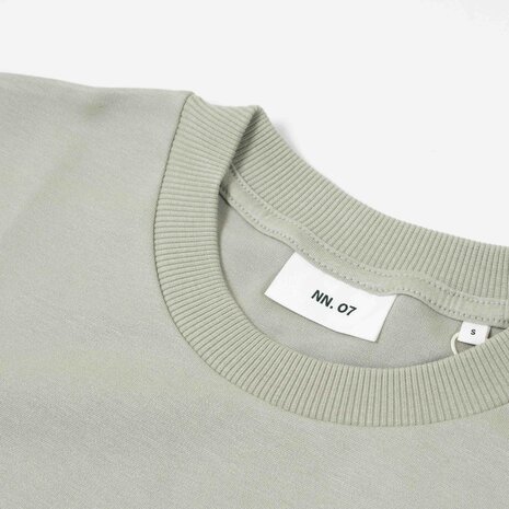 NN.07 LOGO T-SHIRT GRIJS