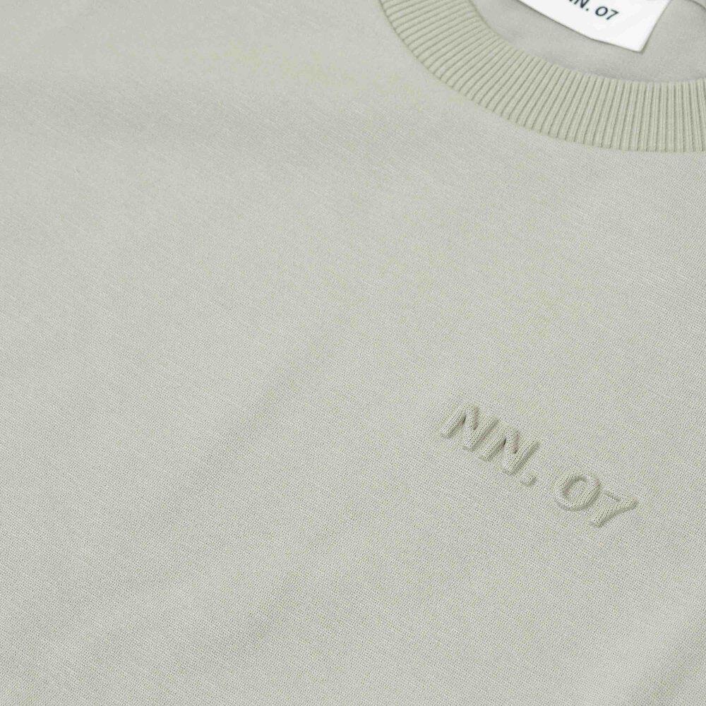 NN.07 LOGO T-SHIRT GRIJS