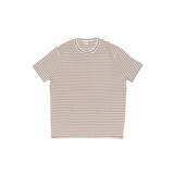 ASPESI SHORT SLEEVE T-SHIRT GESTREEPT BRUIN