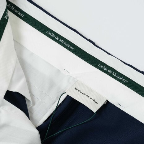 Drole De Monsieur DRÔLE DE MONSIEUR LE PANTALON CARGO LAINE MARINE Drole De Monsieur DRÔLE DE MONSIEUR LE PANTALON CARGO LAINE MARINE