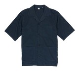 ASPESI COTTON POPLIN SHORT-SLEEVED SHIRT MARINE