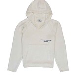 STONE ISLAND MARINA HOODED KNIT PULLOVER WIT