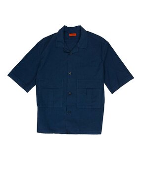 Barena Venezia BARENA VENEZIA VENTURA TENDON OVERSHIRT MARINE