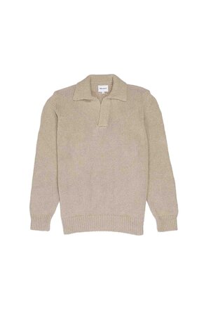 Norse Projects NORSE PROJECTS LASSE COTTON HOLIDAY PULLOVER BEIGE Norse Projects NORSE PROJECTS LASSE COTTON HOLIDAY PULLOVER BEIGE