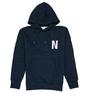 Norse Projects NORSE PROJECTS ARNE RELAXED ORGANIC BRUSHED FLEECE LARGE N HOODIE MARINE