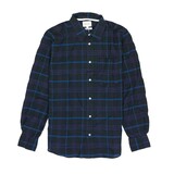 NORSE PROJECTS ALGOT RELAXED TEXTURED CHECK SHIRT MARINE
