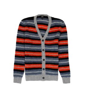 A.P.C. A.P.C PARIS CARDIGAN MULTICOLOR STRIPE