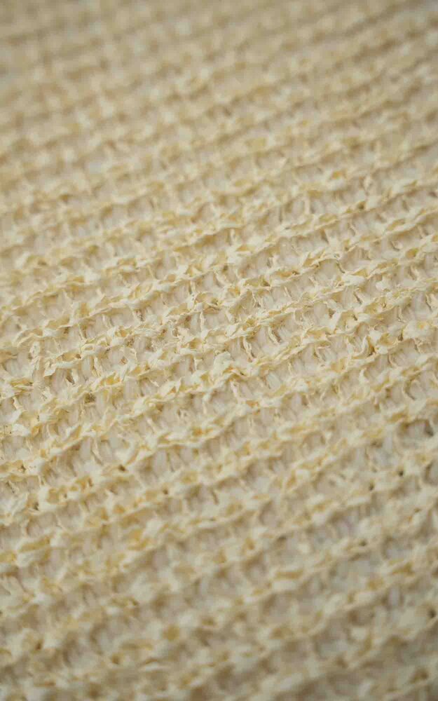 Stone Island STONE ISLAND MARINA DOUBLE WEAVE PULLOVER BUTTER Stone Island STONE ISLAND MARINA DOUBLE WEAVE PULLOVER BUTTER