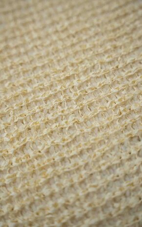 Stone Island STONE ISLAND MARINA DOUBLE WEAVE PULLOVER BUTTER Stone Island STONE ISLAND MARINA DOUBLE WEAVE PULLOVER BUTTER